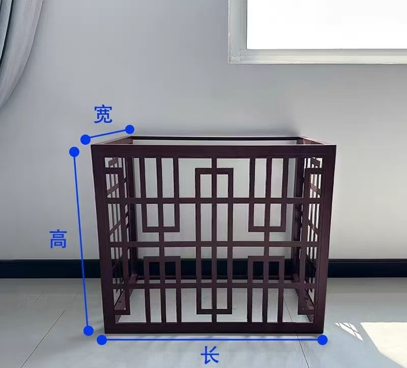 张掖市木纹铝单板镀锌铁板空调罩 - 方案